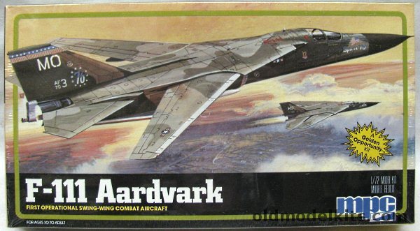 MPC 1/72 General Dynamics F-111A - USAF 'Spirit of 76' 366th Tactical Fighter Wing USAF - (ex-Airfix), 1-4309 plastic model kit